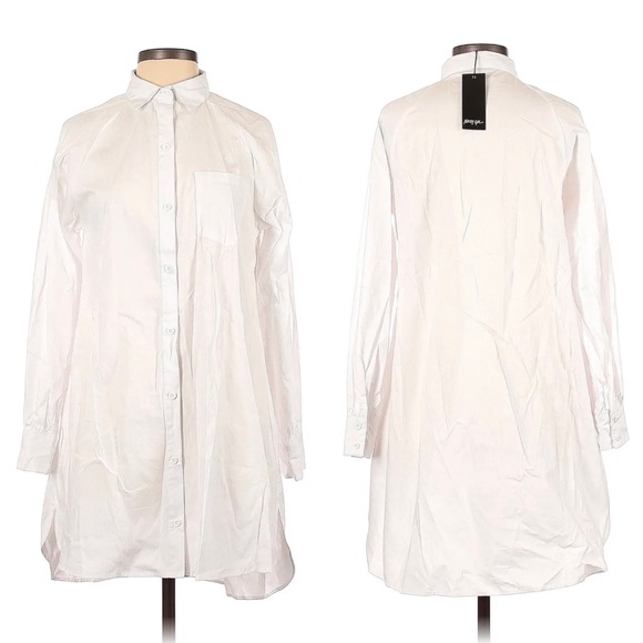 Nastygal - Risky Biz Shirt Dress sz S - Picture 3 of 4